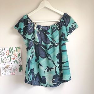 Anthropologie floral blouse